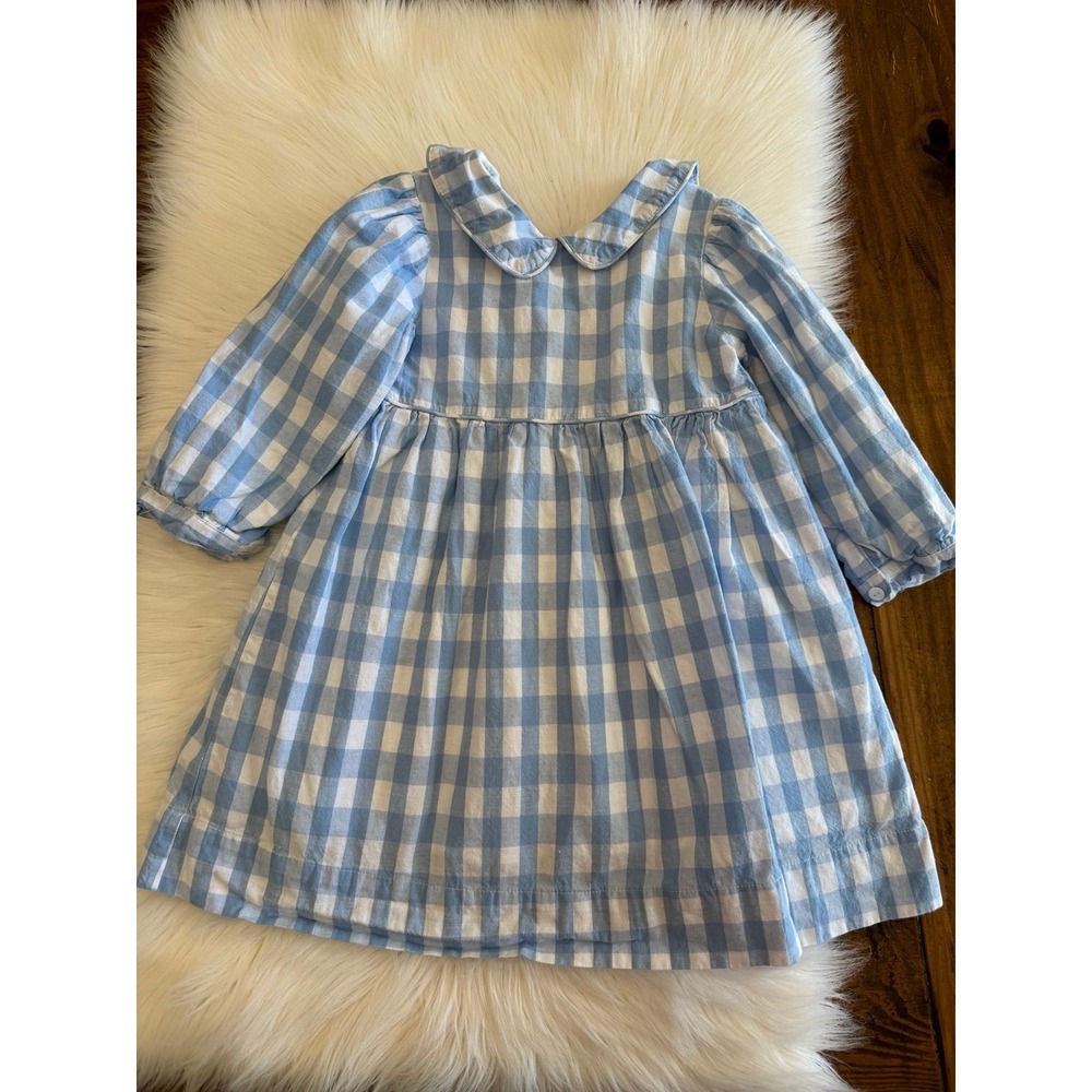 The‎ oaks apparel size 6 blue and white check dress EUC